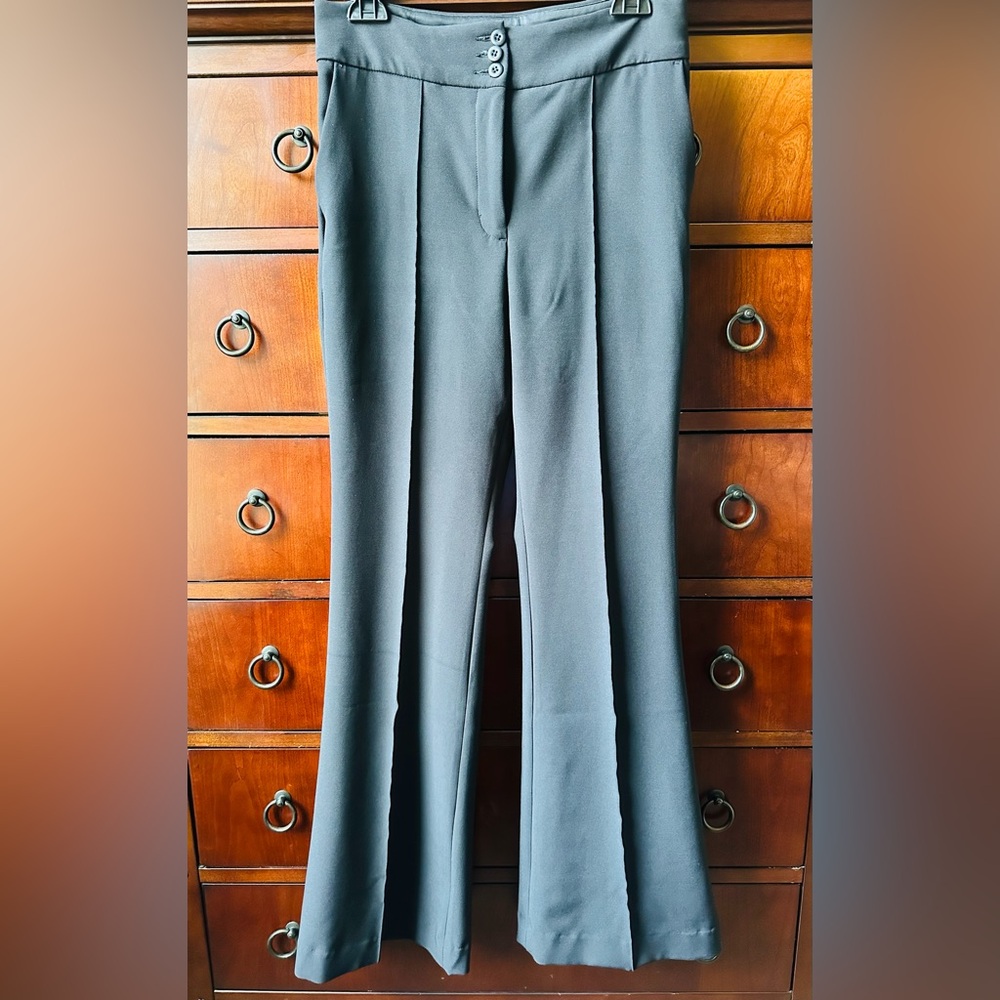 Express Editor Flare Super High Rise Pants